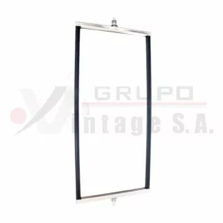 Espejo retrovisor 7 x 16 cromado