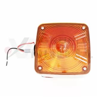 Lámpara direccional cuadrada negra derecha 1 tornillo