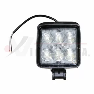 Farol de trabajo bi-voltaje 6 LED cuadrado 1440 lúmenes
