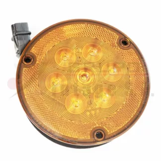 Lámpara LED ámbar de 4" base PL-3 con reflector