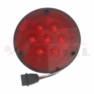 Lámpara LED roja de 4" base PL-3 con reflector