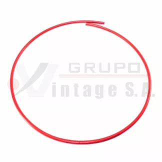 Pie de manguera plástica 1/2" color rojo