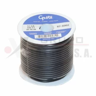 Rollo de cable 12 negro 100FT