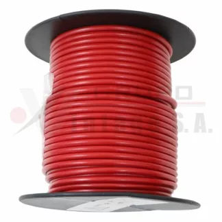Rollo de cable rojo No.14 (100')