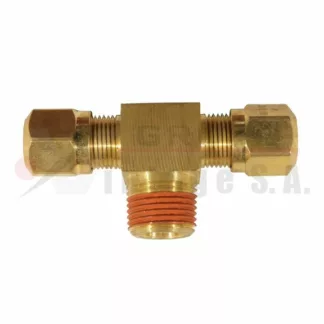 Tee para manguera plástica pt 3/8 x 3/8 x 3/8
