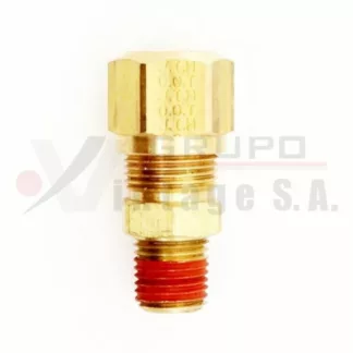 Media unión de 1/2" x 1/4"