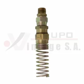 Punta de manguera 3/8" con resorte