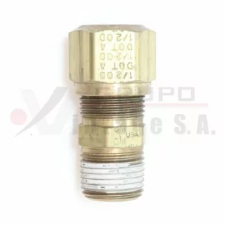 Media unión de manguera de 1/2 x 3/8"