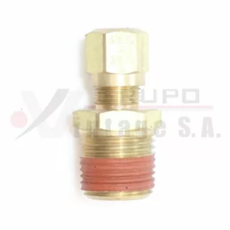 Media unión de manguera de 3/8 x 1/2"