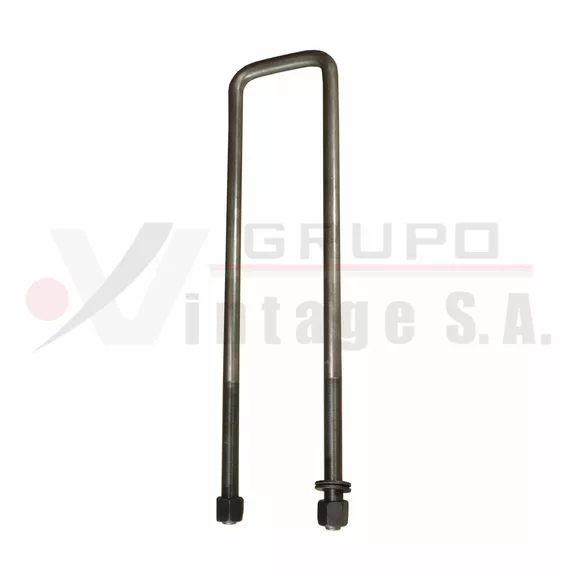 Laña cuadrada 3/4 X 4 X 20 con plancha