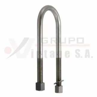 Laña redonda 1 1/8 x 5 3/4 x 15 1/2 con tuerca Neway