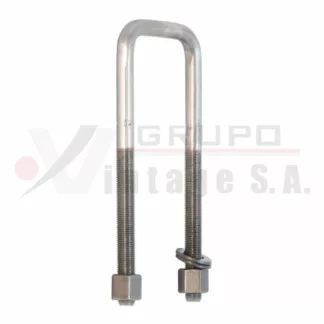 Laña cuadrada 1/2 x 2.3/4 x 7 con tuerca