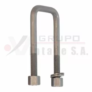 Laña cuadrada 9/16 x 2 3/4 x 6 con tuerca