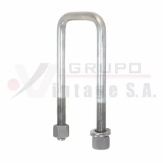 Laña cuadrada 9/16 x 3 x 7 con tuerca