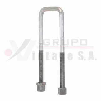 Laña cuadrada 1/2 x 2.1/2 x 8 con tuerca