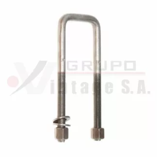 Laña cuadrada 1/2 x 2.1/2 x 7 con tuerca