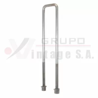 Laña cuadrada 5/8 x 3 1/2 x 18 con tuerca