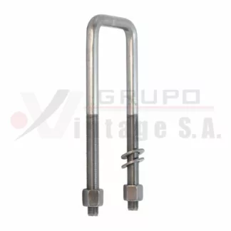 Laña cuadrada 5/8 x 4 x 19 con tuerca