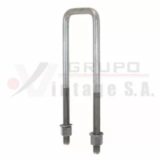 Laña cuadrada 3/4 x 4 x 14 con tuerca