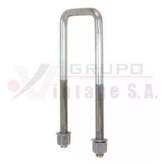 Laña cuadrada 3/4 x 4 x 12 con tuerca