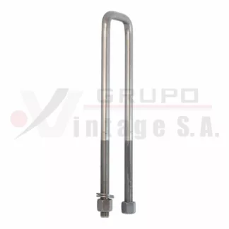 Laña cuadrada 3/4 x 4 x 16 con tuerca