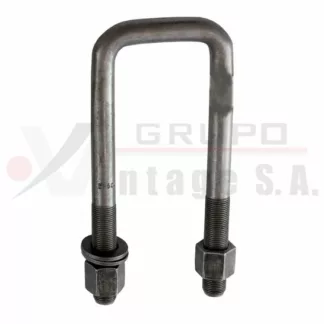 Laña cuadrada 3/4 x 2 3/4 x 8 con tuerca Del. GD3H