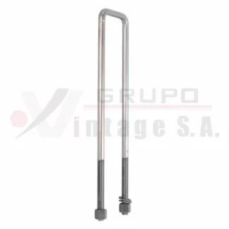 Laña cuadrada con tuerca 3/4 x 4 x 21