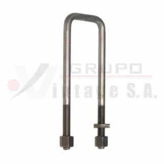 Laña cuadrada 9/16 x 2 3/4 x 9 con tuerca