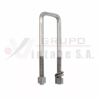 Laña cuadrada 9/16 x 3 1/4 x 8 con tuerca Land Cruiser