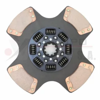 Disco de embrague bajo 2 x 15 8 resortes 4 aspas