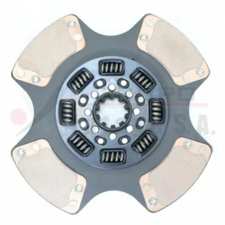 Disco de embrague alto 2 x 14 8 resortes 4 aspas