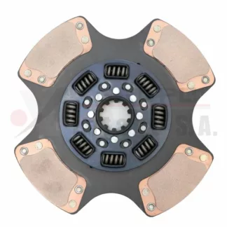 Disco de embrague bajo 2 x 14 8 resortes 4 aspas