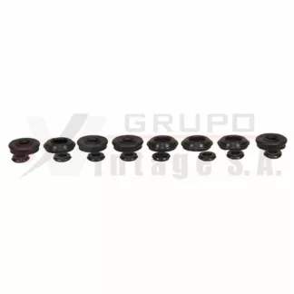 Juego de empaques para rueda trasera frenos 1 1/8 Hino Dutro (8 Emp/8 Guardapolvos)