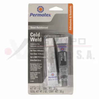 Soldadura en frio epóxico de 2 partes Permatex 2 onz 28 grs