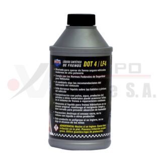 Pinta de líquido de frenos sintético DOT4 12 onz. Lucas Oil