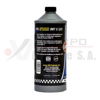 Litro de líquido de frenos sintético DOT3 946 ml Lucas Oil