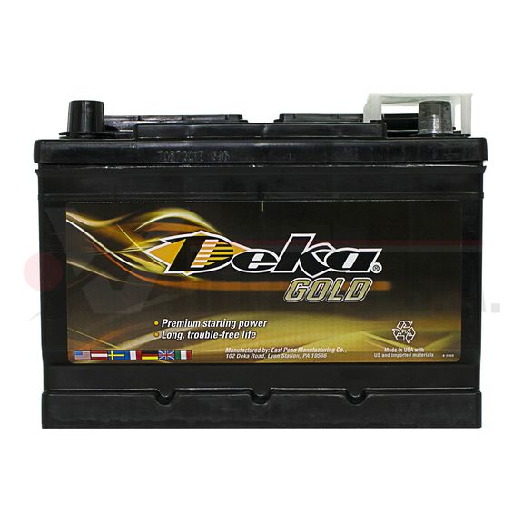 475CCA 642MF (EN) Batería DEKA 30 lbs. 6.875" x 9.56" x 6.875"