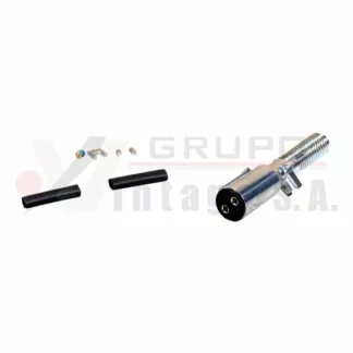 Conector macho de 2 pines
