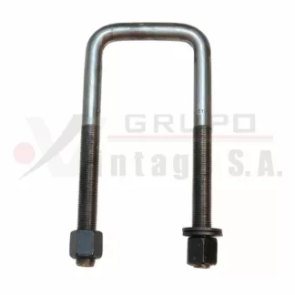 Laña cuadrada 7/8 x 4 x 10 con tuerca