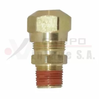 Media unión macho 1/4" x 1/8"