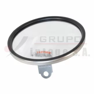 Espejo convexo ojo de buey 6" acero inoxidable tornillo al centro