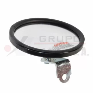 Espejo convexo ojo de buey 5" negro tornillo al centro