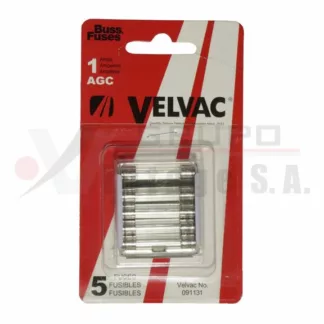 Fusible de vidrio 1A Pack 5