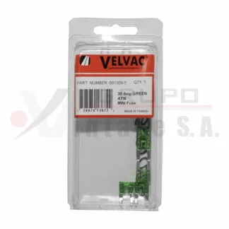 Mini fusible ATM verde 30A Pack 5