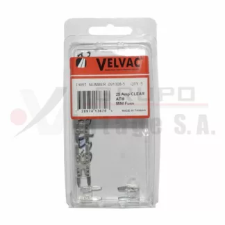 Mini fusible ATM transparente 25A Pack 5