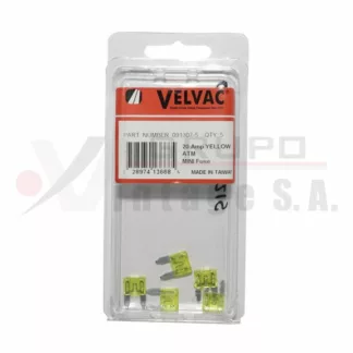 Mini fusible ATM amarillo 20A Pack 5