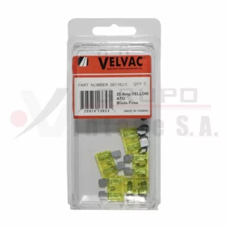 Fusible ATC/ATO amarillo 20A Pack 5