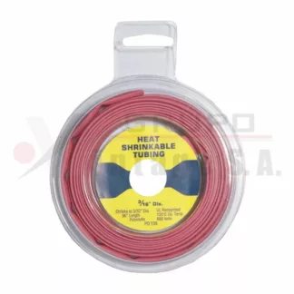 Tubo flexible rojo ID 3/16" para alambre eléctrico