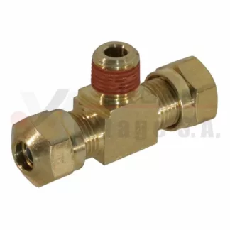 Tee con punta NPT 1/4" x 1/8"