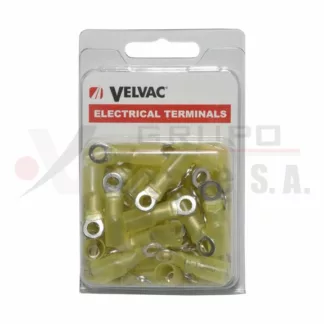 Terminal de argolla para alambre calibre 12-10 agujero 10 Pack 50